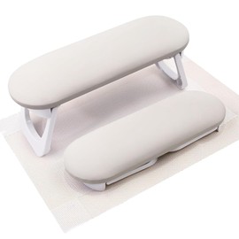 Lyaciomn Nail Arm Rest, Foldable PU Leather Nail Hand Rest for Acrylic Nails Cushion Hand Holder, Nail Hand Pillow Nail Art