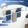 SAYAYO Double Towel Bar for Bathroom, 31.5 Inch Brushed Nickel