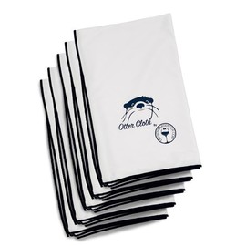 Trendy Bartender Toast to Perfection Microfiber Glass Polishing Lint-Free Cloth for Spotless Shine and a Residue-Free Finish - Pack of 5-25x20 inch - White