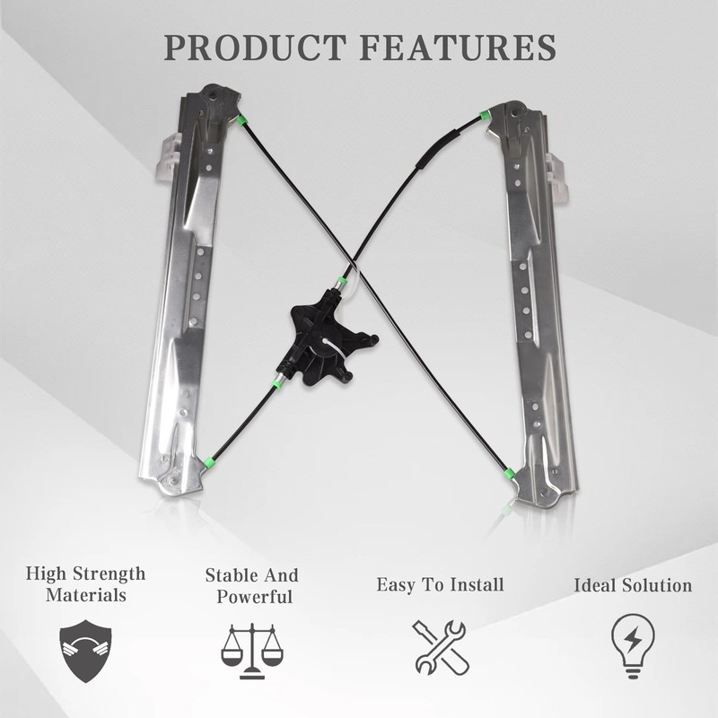 Predep Front Left Driver Side Window Regulator Motor Assembly Compatible