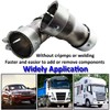 MOCNT Exhaust Clamp 60 to 76mm - Stainless Steel Exhaust