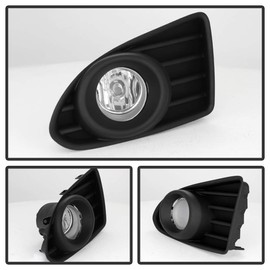 ACANII - For 2012-2015 Scion iQ Hatchback (Glass Lens) Bumper Fog Lights Lamp w/Switch Assembly Driver & Passenger Side