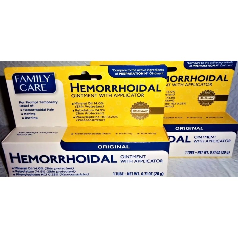 Family Care HemorrhoidalOintment with applicator ( 2 Pack)