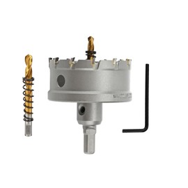 REETAI-FOUR 2-3/4'' TCT Hole Saw Kit Tungsten Carbide Tipped Hole Saw Drill Bit with Titanium-Plated Pilot Drill bit for Metal, Stainless Steel, Iron (70MM)