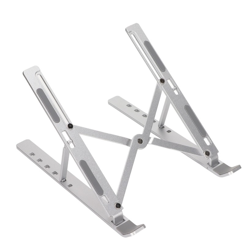 Laptop Stand Aluminium Alloy Adjustable Height Nonslip Rubber Pads Foldable
