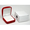 Novel Box Red Flocked Ring Gift Box Jewelry Display