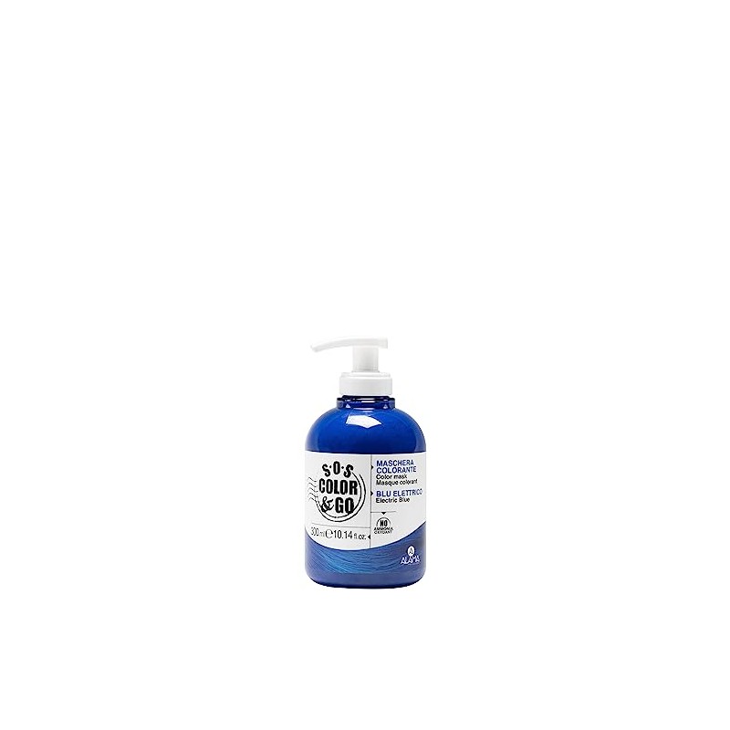 Alama Professional S.O.S Color&Go Electric Blue Colour Mask Nourishing, Invigorating,