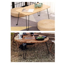 ANTEISI Table Legs，20.4inch Hairpin Table Legs, Folding Hairpin Legs,DIY for Coffee Tables, Computer desks, Writing desks（4PCS） Containing Screw