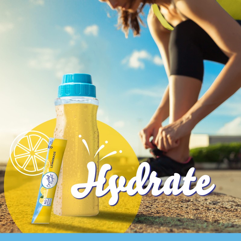 Crystal Light Lemonade Naturally Flavored Powdered Drink Mix, 10 ct