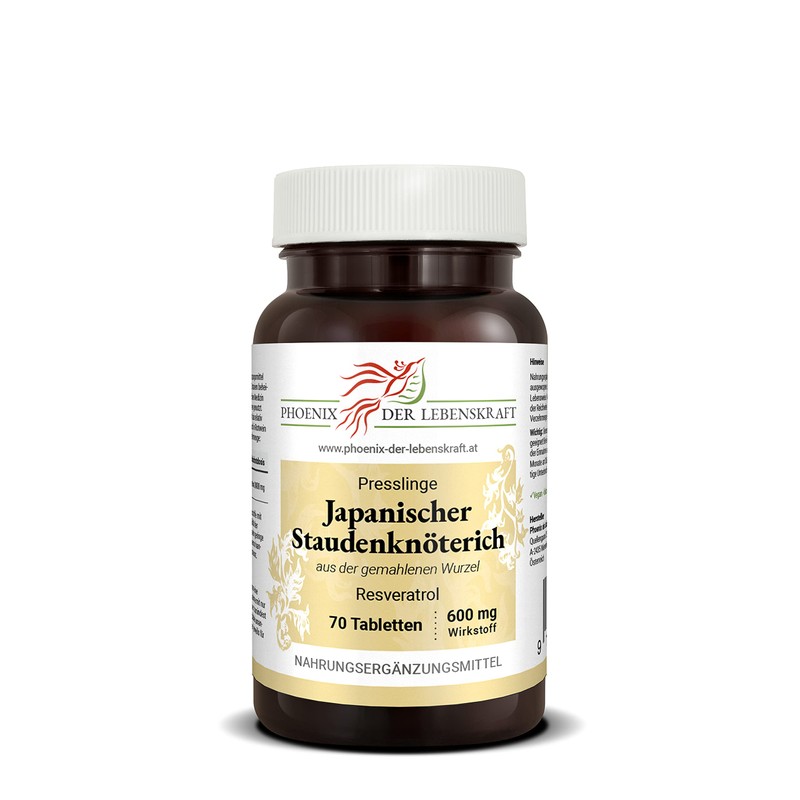 Japanese knotweed tablets, 600 mg active ingredient, Polygonum cuspidatum tablets,