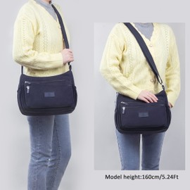 VOLGANIK ROCK Women's Cross-body Bags Lightweight and Water Resistant Shoulder Bags Women Multi Pockets Crossbody Bags for Women Medium Size Handbags for Women Travel Bag Everyday Bag