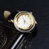Alloy Quartz Movement Watch Men Elegant Shiny Rhinestone Watch with