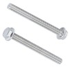 M10-1.5 x 90mm (6 pcs) Flanged Hex Bolts, 304 Stainless