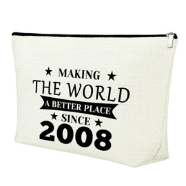 16th Birthday Gifts for Girls Daughter Makeup Bag Gifts Sweet 16 Gifts for Girls 16 Year Old Birthday Gift Ideas for Best Friends Sister Niece 2008 Birthday Gifts Girl Cosmetic Bag