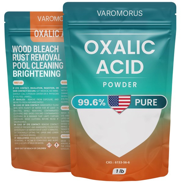 Varomorus Oxalic Acid 1 lbs - 99.6% Pure Fine Powder,