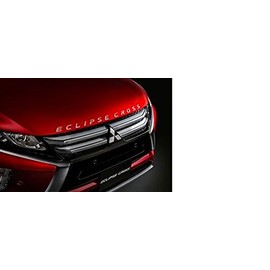 CHROME Genuine OE Mitsubishi "ECLIPSE CROSS" Hood Bonnet Emblem Badge Decal Eclipse Cross 2018 2019 2020