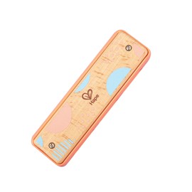 Hape E8917 Harmonica, Orange, 1.7 x 5.7 x 1.0 inches (4.4 x 14.5 x 2.6 cm), Wooden Musical Instrument Toy for 3 Years and Up