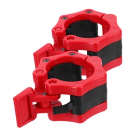 ABOOFAN 1Pair Heavy Duty Barbell Clamps Quick Release Locking Collar Clips for Weightlifting Exercise Attachments for Home Gym Fitness Training
