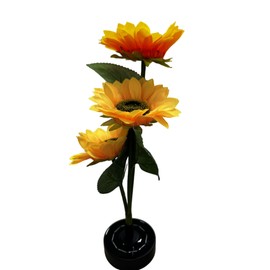 Solar Flower Lights - Sunflower Solar Lights Outdoor Waterproof for Patio, 2 Pack Garden Lights Solar Powered Decor Pathway Lamp for Yard, Landscaping, Lawn, Great Gift for Parent, Friend