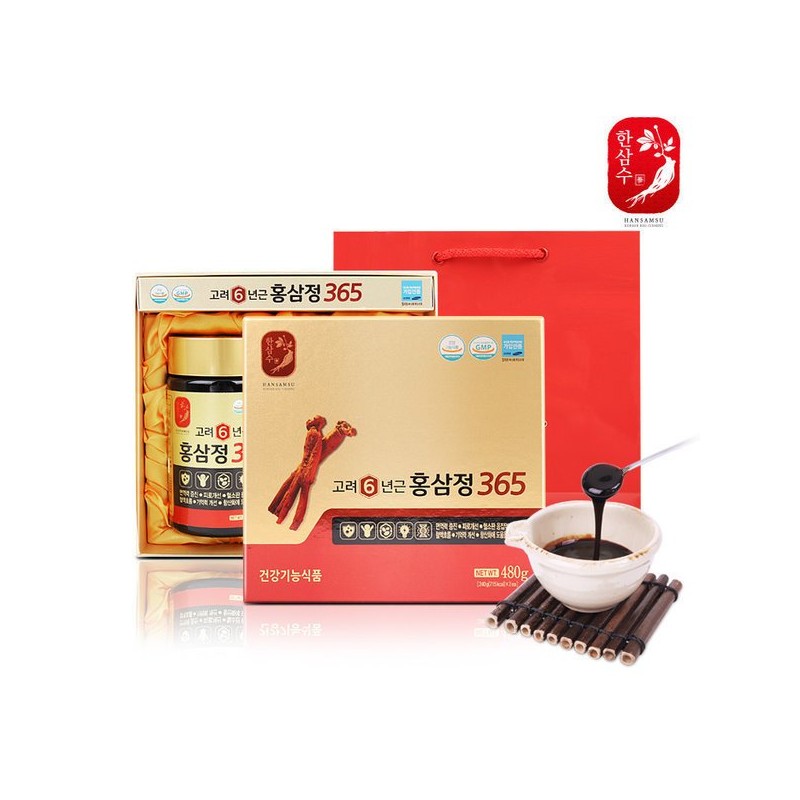 6년근고려홍삼정 2병 홍삼농축액 홍삼진액 선물세트 6-Year-Old Korean Red Ginseng Extract