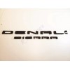 GMC 4pcs Gloss Black DENALI HD DENALI SIERRA Emblems Fit
