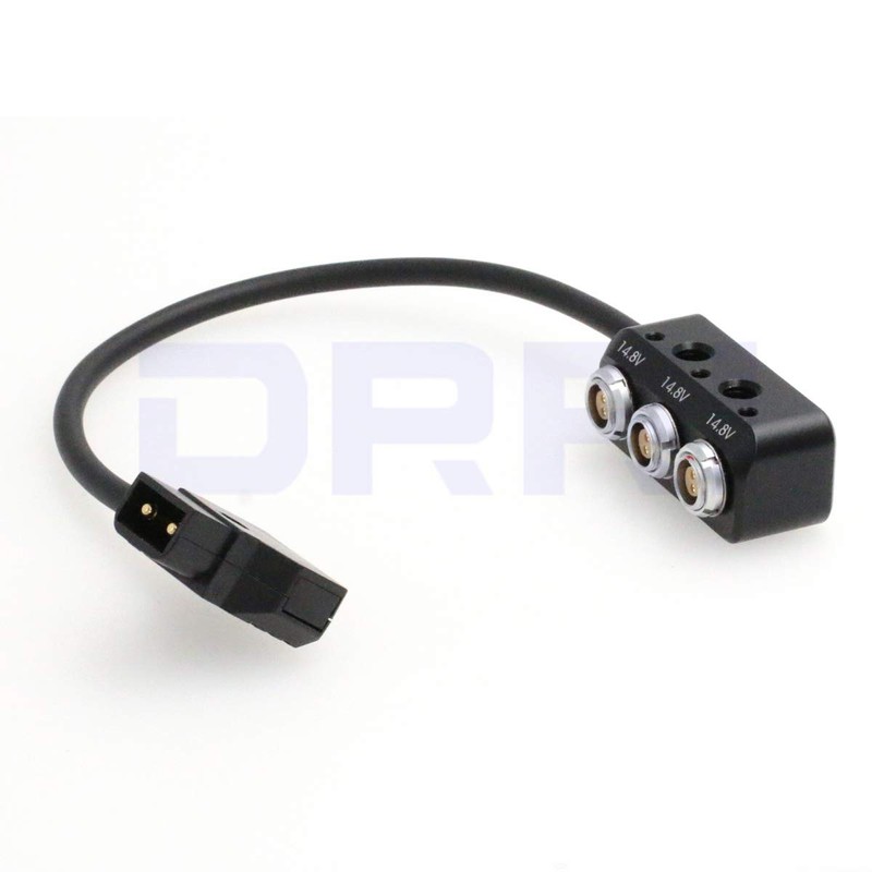 DRRI Dtap to 3X 0B 2pin Splitter Box 12V for