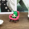 Mini Frog Figurine, Funny Tiny Resin Sculpture Miniature Little Desktop
