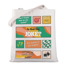 MYSOMY I Think You Should Leave Tote Bag Tim Robinson Fans Shoulder Bag Is that The Joke ITYSL Shopping Bag ITYSL Funny Gift (Joke?TB)