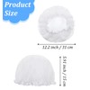 White Shower Cap, Terry Lined Shower Cap for Women, Double