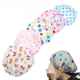 Bath cap, hair cap, sanitary hair net, adult shower cap, plastic hair cap / 목욕탕모자 헤어캡 위생머리망 어른샤워캡 머리비닐캡