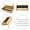 HAHIYO Gold Aluminum Alloy Desk Grommet,80x160mm Premium Cable Organizer with