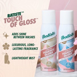 Batiste Touch Of Gloss, Hair Shine Spray For Dry, Frizz, Champagne Sorbet Scent, Keep Hair Polished With Next Level Salon Shine In-Between Washes, 3oz Can