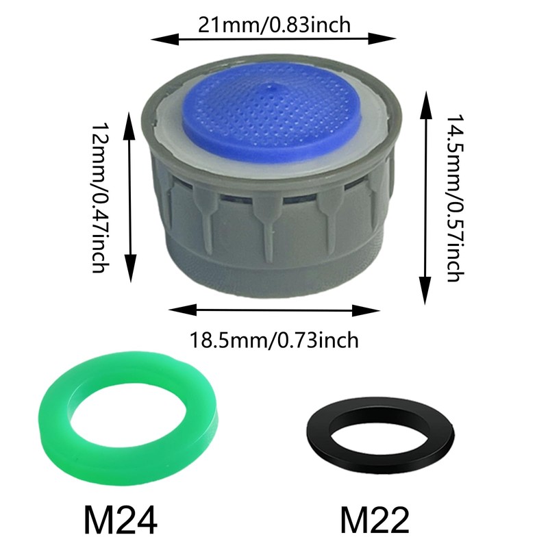 Faucet Aerator, 2.2GPM Flow Restrictor Plug-In Faucet Aerator Replacement Parts