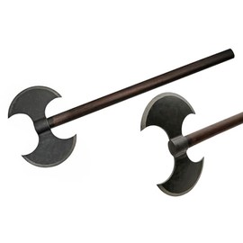 30" Medieval Style Double Bit Replica Battle Axe with Sheath