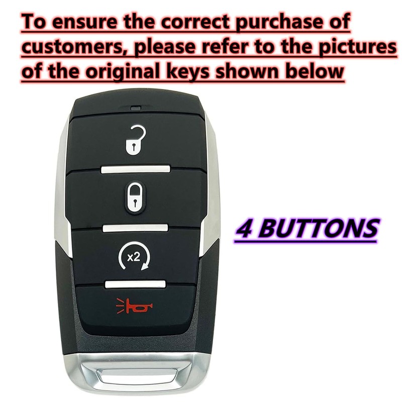 EJOAOJE Key Protective Shell for RAM Key Fob Cover with