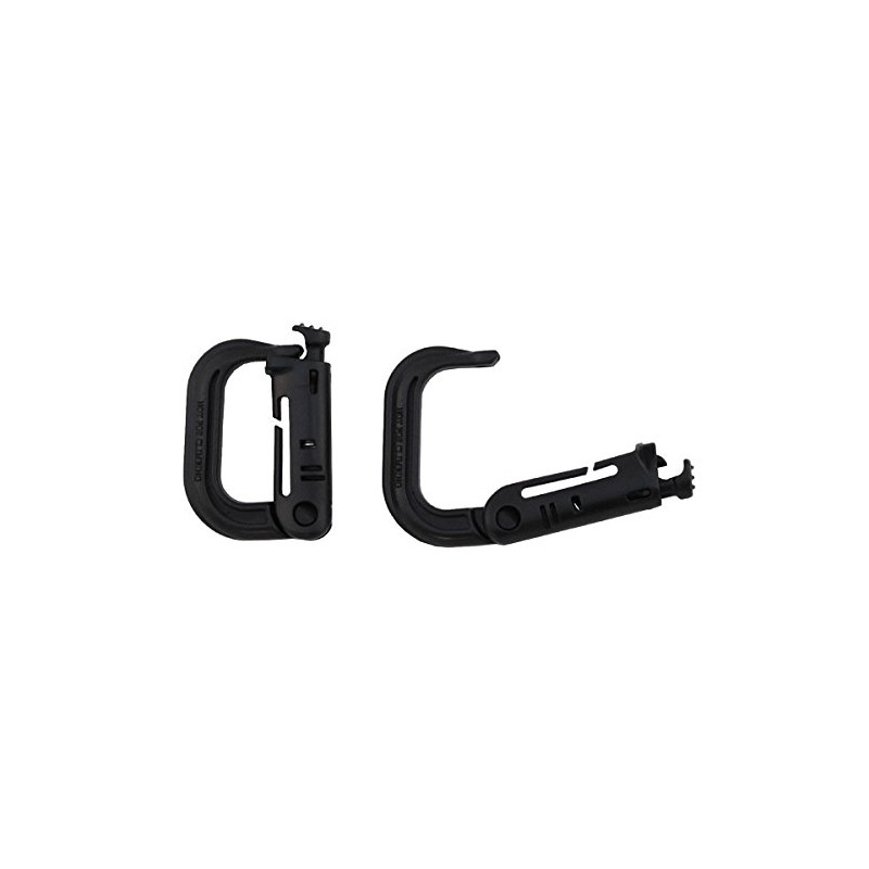 MFH Pack of 2 Plastic Carabiner Hooks for Outdoor Survival