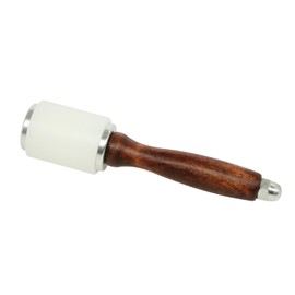 Leathercraft Nylon Hammer - Leather Carving Hammer Cowhide Sew Hammer with Wooden Handle