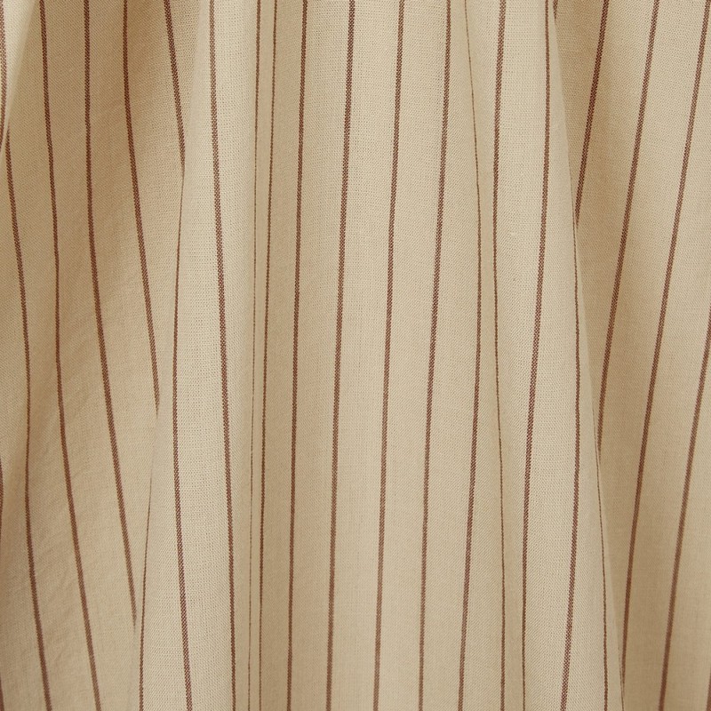 JAJU [JAJU] Women's Cotton Stripe Sleeveless Pajama Dress_Dark Beige