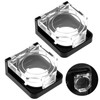 Tyqour 2 Pcs Square Power Button Cover - Waterproof, Dustproof,