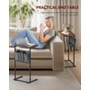 Vantic C Shaped End Table Set of 2, Small Couch