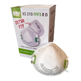 Oxyline XS310 FFP3 R D Reusable Respirator Half Mask Dust Mask Breathing Mask Protective Mask with Extra Sealing Lip Pack of 10