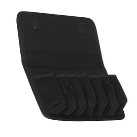 10 Holes Harmonicas Storage Bag, Portable Black Eva Shockproof Cloth Cover 7Holder, Light and Portable, Soft Internal Slot, Great with Carrying Capacity for Harmonica Lovers