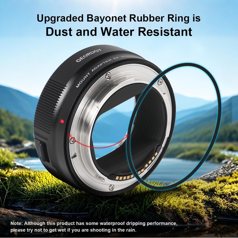 CZEBINS Lens Adapter, AF Adapter for Canon EF/EF-S Series Lenses
