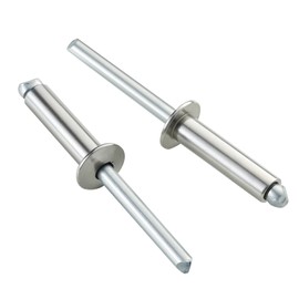 BNUOK 50pcs 1/4" x1/2" Stainless Blind Rivets,Pop Rivets,304 Stainless Steel Grip and Steel Mandrel, 6.3 x 12mm