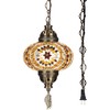 DEMMEX Plug-in Turkish Moroccan Mosaic Hanging Pendant Ceiling Light –