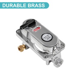 Roastove RV Propane Regulator for Dual Tanks, 2 Stage Auto Changeover LP Regulator with 2PCS 12 Inch Pigtails for RV Trailers Camper, Vans/Trailers Primary Cylinder…