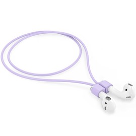 1 Pack Ultra Strong Magnetic Anti-Lost Straps for AirPods, Soft Silicone Sports Lanyard Neck Rope Cord Compatible with AirPods 4rd / AirPods Pro 1st & 2nd / AirPods 3rd /AirPods 1&2-Purple