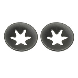 PATIKIL M3 Star Internal Tooth Lock Washers, 100 Pack Push on Retaining Clips Manganese Steel Quick Speed Locking Washers for Fastening, Black