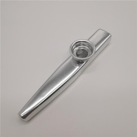 Kazoo Aluminum Kazoo Musical Instrument for Nosing and Party Accompaniment, Music Lovers Whistle (Silver)