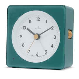 Acctim Barber Analogue Alarm Clock Smartlite® Crescendo Easy Set Alarm Storm Blue